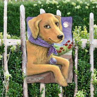 Flowers Fetch & Fun Holiday Outdoor Decor Large Ornament by Laura Seeley - Pets Dog and Cats Decor - 8511011M