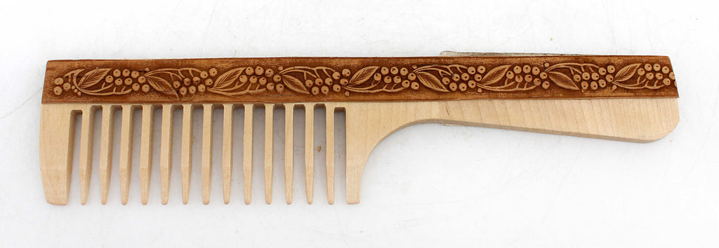 One-of-a-Kind Natural Wood Comb by G.DeBrekht