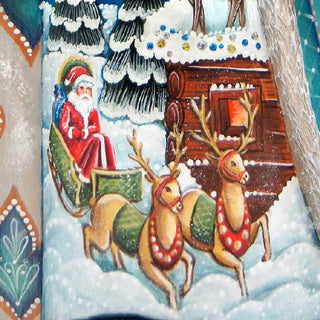 Santa Hand-Painted WOODCARVED Masterpiece by G. DeBrekht - Christmas Decor - 821717 *** PRE-ORDER - Handmade Just for You! ***