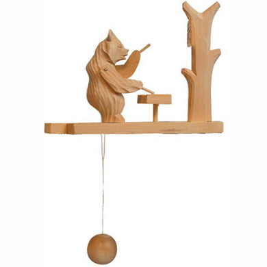 Drummer Bear Animated Spinning Old-World Decoration by G. Debrekht - Wildlife Holiday Decor - 191000-01