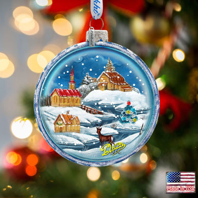 Winter Village Glass Ornament by G. DeBrekht - Christmas Décor - 764-175