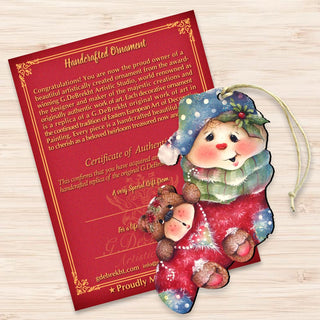 Bearly Hanging on Wooden Ornaments by Jamie Mills-Price - Christmas Decor - 8457501