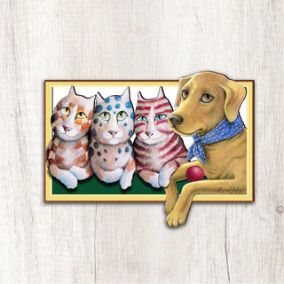 The Dog Holiday Outdoor Decor Large Ornament by Laura Seeley - Pets Dog and Cats Decor - 8511019M