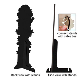 Turkey and Friends Set of 2 Walkway Greeters Outdoor by Jamie Mills-Price - Thanksgiving Halloween Decor - 8457805F-S2