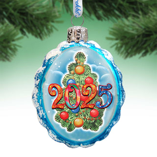 2025 Dated Mercury Glass Ornament by G. Debrekht - Christmas Decor - 773017-D25