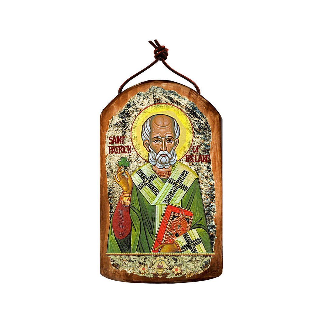Saint Patrick Religious Celtic Sacred Icon Ornament - Celtic Decor - 87060