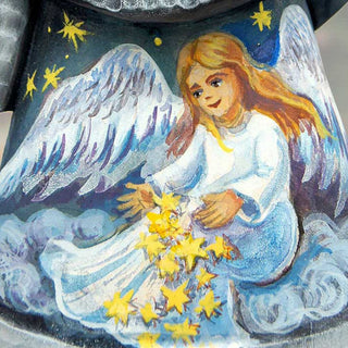 Brushing the Stars Hand-Painted WOODCARVED Masterpiece by G. DeBrekht - Nativity Holiday Decor - 821507