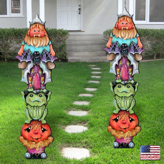 Scary Boo Halloween Set of 2 Outdoor Decor by Jamie Mills-Price - Thanksgiving Halloween Decor - 8457413F