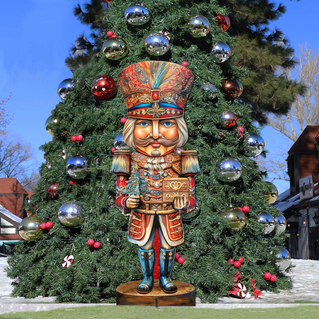 Nutcracker with a Heartwarming Surprise Outdoor Decor by G. Debrekht - Christmas Decor - 8611060F