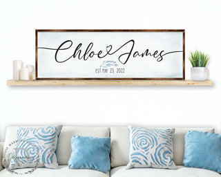 Personalized Family Names - Wooden Wedding Gift - Wall Art - Home Warming Gift - Anniversary Present - Contemporary Gift - Living Room Art - 310319