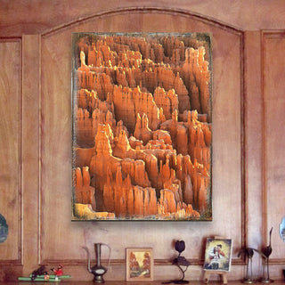 Rocky Mountain Side Wooden Wall Art by Nature Wonders - Nature Wildlife Decor - 95285B
