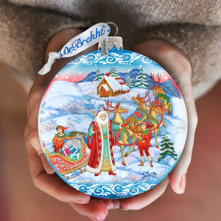Christmas Courier Glass Ornament by G. DeBrekht - 73354