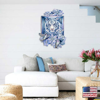 Tiger in the Garden Wildlife Door Decor by J. Bergsma - Nature Wildlife Decor - 8591580W-JB