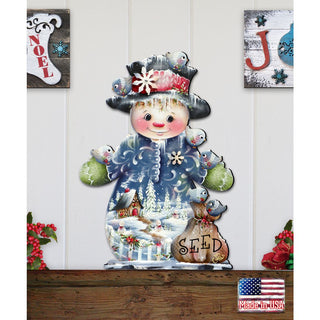 Freezing Friends (Frosting Sparkle) Door Decor by Jamie Mills-Price - Christmas Santa Snowman Decor - 8457511H