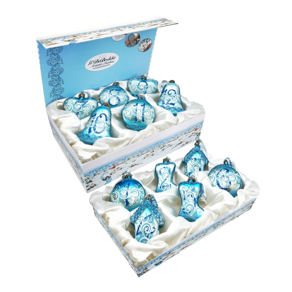 12 Days of Christmas Glass Ornament Set of 12 by G. Debrekht - Christmas Decor - 73102-B12