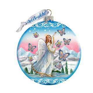 Serenity Angel Glass Ornament Limited Edition by G. DeBrekht - Christmas Decor - 73885