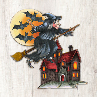 Witch Halloween Door Decor by G. DeBrekht - Thanksgiving Halloween Decor - 8114010H