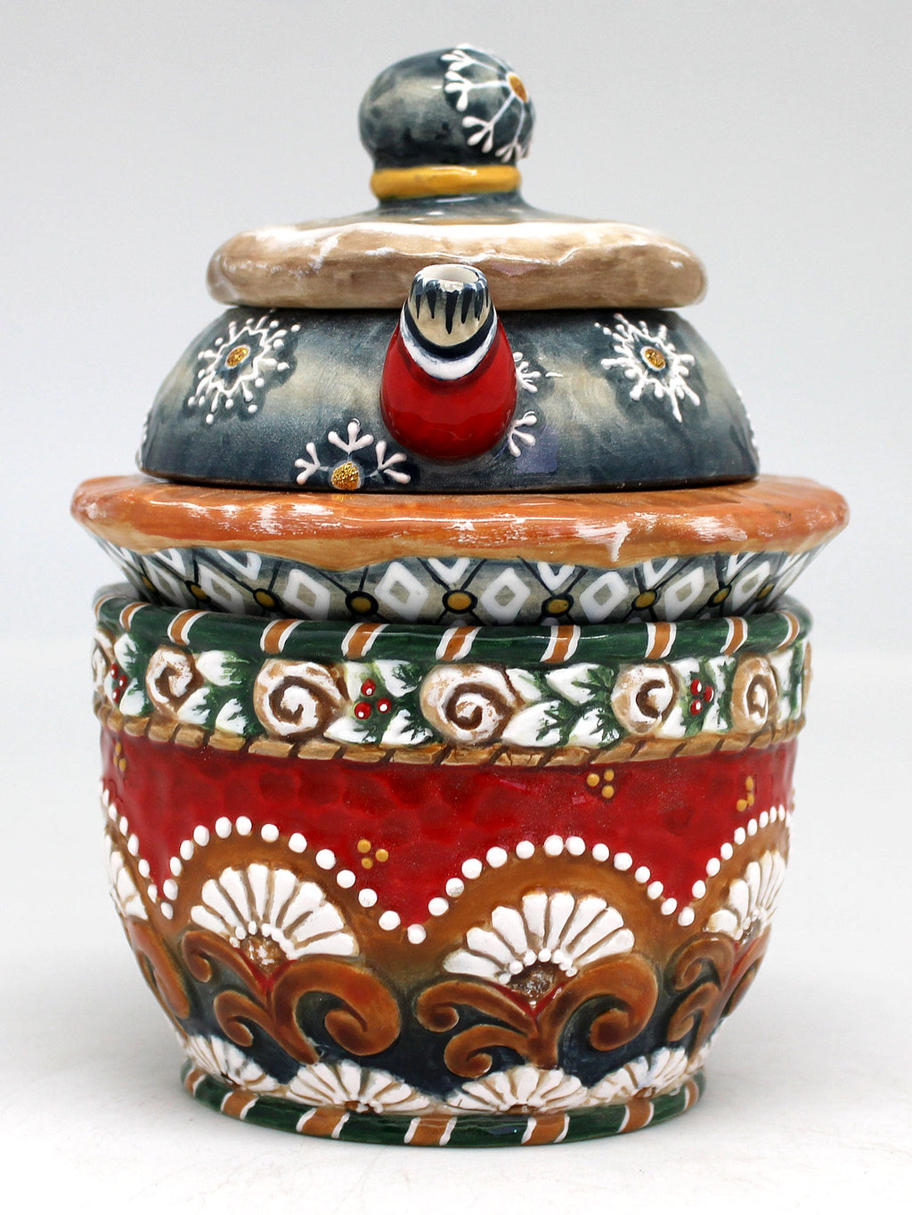 Snow Winter 4-Pieces Ceramic Tea Set, G.DeBrekht Limited Edition Reserve