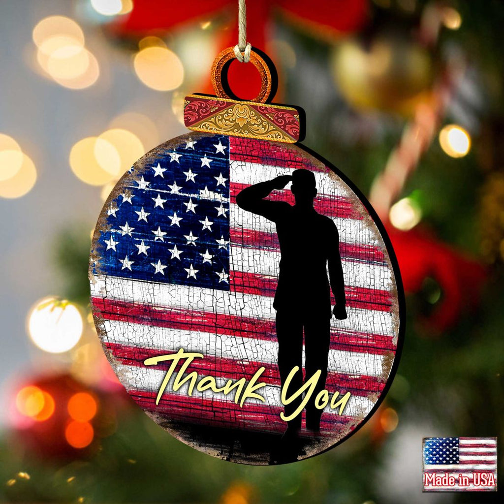 Veterans Appreciation Wooden Ornaments - International Decor - 8187102
