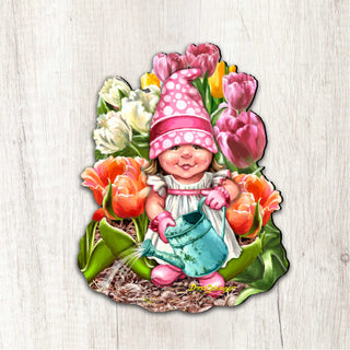 Blossom Gnome Easter Wreath Door Decor by D. Gelsinger - Easter Spring Decor - 8461063H-DG