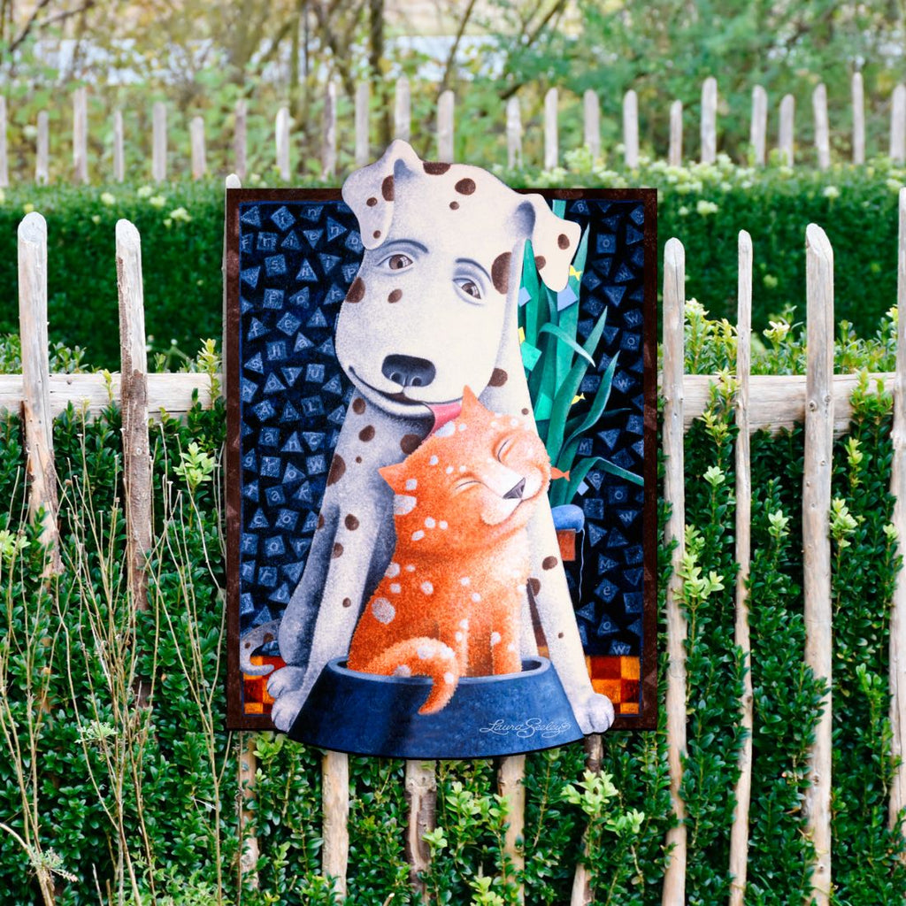 In Friendship Holiday Door Decor by Laura Seeley - Pets Dog and Cats Decor - 8511012H