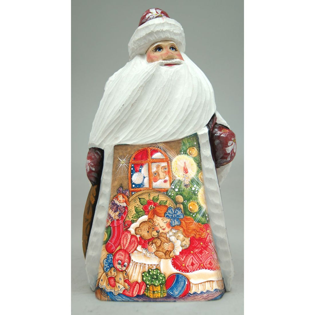 Santa Christmas Night Hand-Painted WOODCARVED Masterpiece by G. DeBrekht - Christmas Decor - 821551