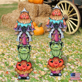 Scary Boo Halloween Set of 2 Outdoor Decor by Jamie Mills-Price - Thanksgiving Halloween Decor - 8457413F