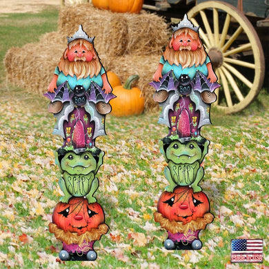 Scary Boo Halloween Set of 2 Outdoor Decor by Jamie Mills-Price - Thanksgiving Halloween Decor - 8457413F