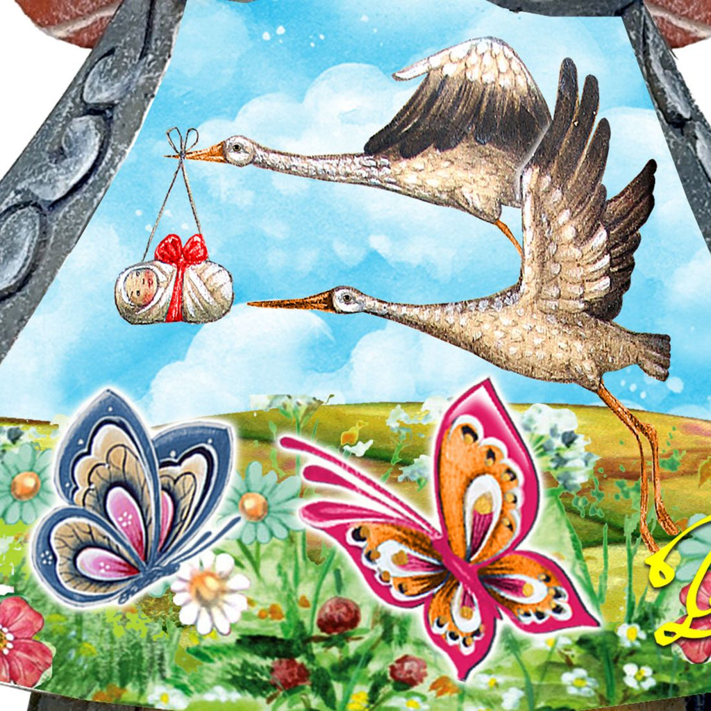 Angel of Birth Handcrafted Christmas Figurine - G. DeBrekht - Nativity Holiday Decor - 516657