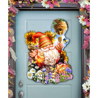 Honeycomb Gnome Easter Door Decor by D. Gelsinger - Easter Spring Decor - 8461061H-DG