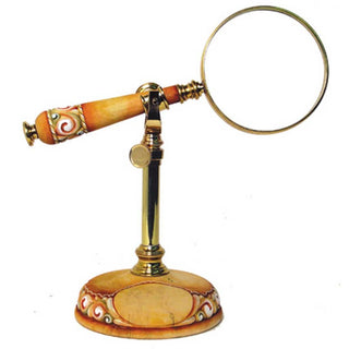 Magnifying Glass with Stand Handcrafted Christmas Figurine - G. DeBrekht - Christmas Decor - 59099-5G