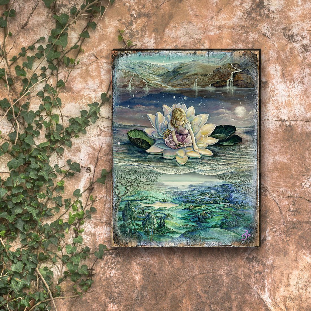 Horizons Fantasy Wooden Wall Art by Josephine Wall - Fantasy Decor - 852146-JW