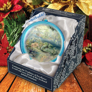 Mer Angel Glass Ornament by Josephine Wall - Coastal Sea-Life Decor - 744-411-JW