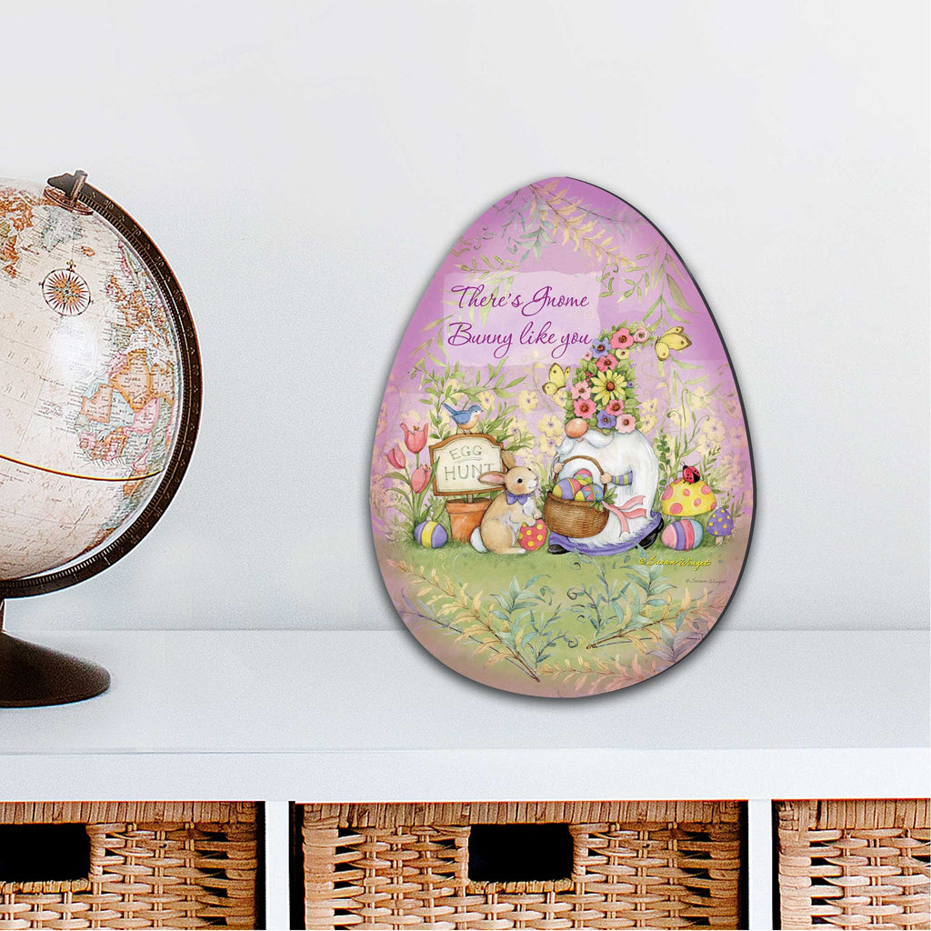 Spring Garden Gnome Door Decor by Susan Winget - Easter Decor - 8471121H-SW