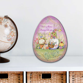 Spring Garden Gnome Door Decor by Susan Winget - Easter Decor - 8471121H-SW