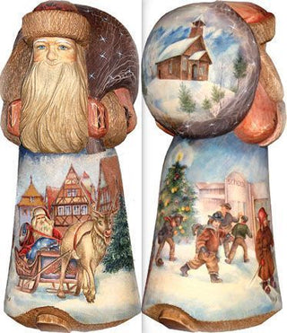 Nostalgic Christmas village 21, Hand-Painted WOODCARVED Figurine by G. DeBrekht - SPECIAL ORDER *** PRE-ORDER - Handmade Just for You! ***