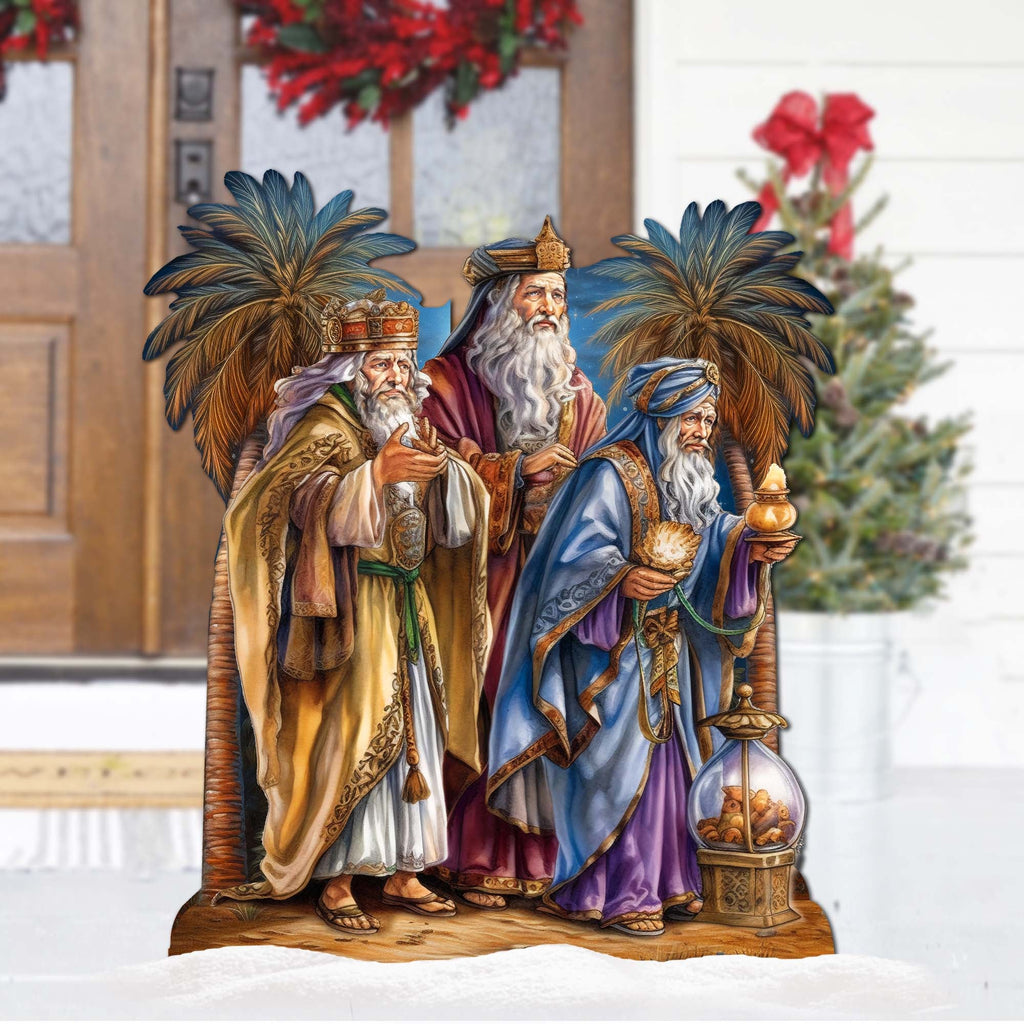 Three Wise Men Outdoor Decor by G. Debrekht - Nativity Holiday Decor - 8611040F