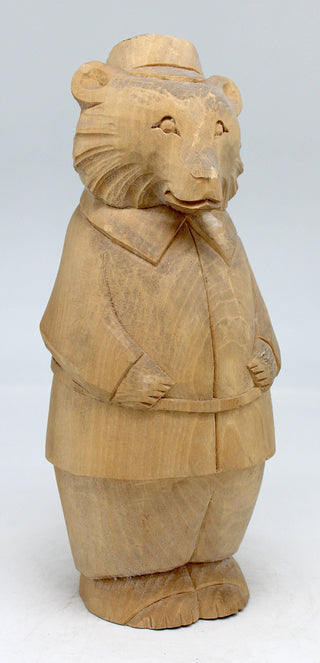 One-of-a-Kind Bear Wood Carved Figurine 9