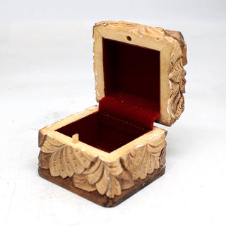 One-of-a-Kind Butterfly WOODCARVED Jewelry BOX - 2.5x2.5x2 - Handcarved Unique Home Decoration Beautiful Gift Rare Find Collectible, Unique Hand Carved Gift
