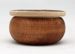 One-of-a-Kind Birch Bark Tree Round Tiny Wooden Box 1