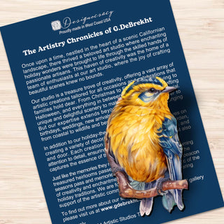 Winter Birds Clip-On Eco Wood Decorative Ornaments Set of 3 by G. Debrekht - Christmas Décor - 8091005C-S3