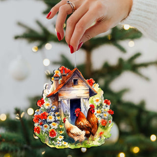 Spring on the Farm Decorative Eco Wood Ornaments Set of 3 by G. Debrekht - Easter Décor - 8091056-S3