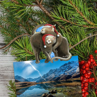 Dog and Cats Clip-On Eco Wood Decorative Ornaments Set of 6 by L. Seeley - Pets Dog and Cat Décor - 8090139C-S6