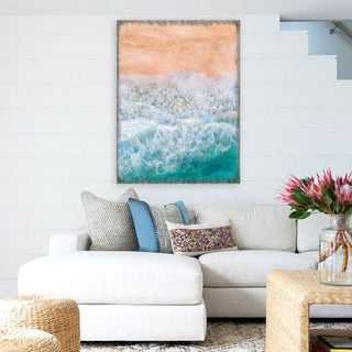 Ocean Shore Art Wooden Wall Art by Nature Wonders - Nature Wildlife Decor - 95397B