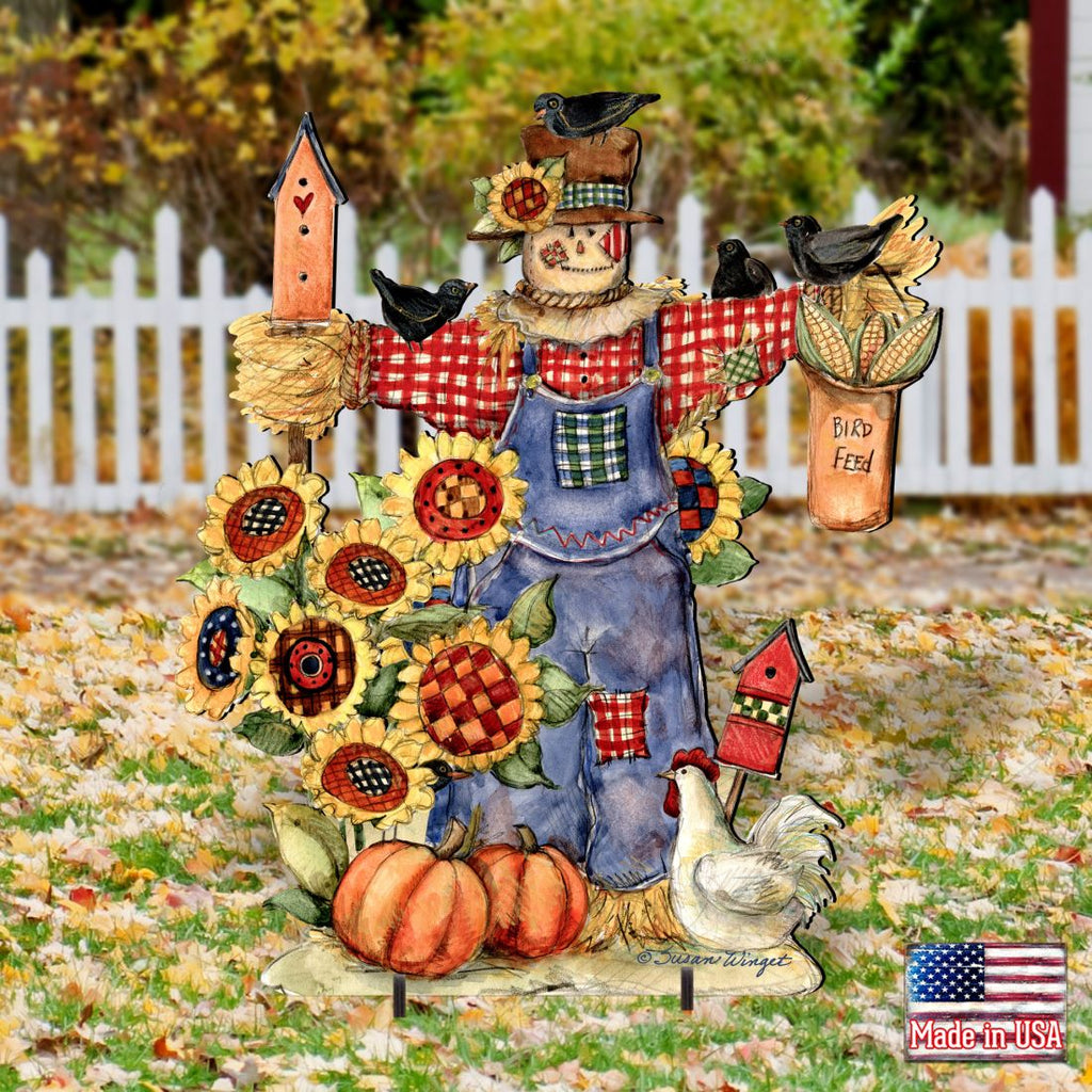 Bethany Scarecrow Halloween Outdoor Decor by Susan Winget - Thanksgiving Halloween Decor - 8471201F-SW
