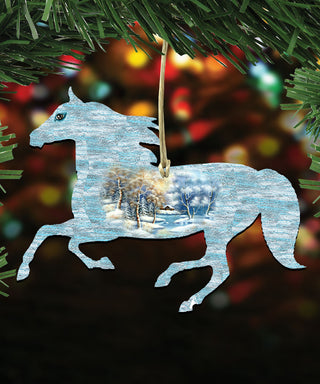 Wildlife Wooden Ornaments Set of 3 by G. DeBrekht - Wildlife Holiday Décor - 8100041S3