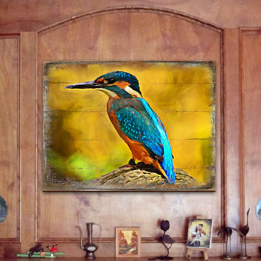 Alyra Bird Art Wooden Wall Art by Nature Wonders - Nature Wildlife Decor - 95298B