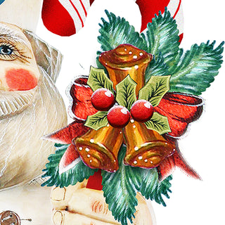 Candy Cane Doctor Santa Door Decor by G. DeBrekht - Christmas Santa Snowman Decor - 8151924H