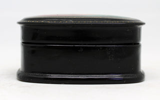 Handpainted One-of-a-Kind Papier Mache Lacquered Miniature Box 2.25 x 3 x 1