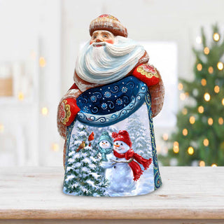 Nativity Santa Hand-Painted WOODCARVED Masterpiece Figurine by G. DeBrekht - Nativity Holiday Décor - 8203017 *** PRE-ORDER - Handmade Just for You! ***